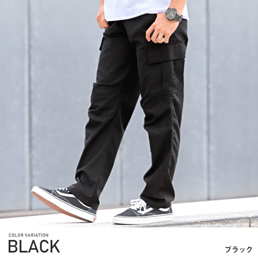 カーゴパンツ メンズ ワイドパンツ[品番：LU000008634