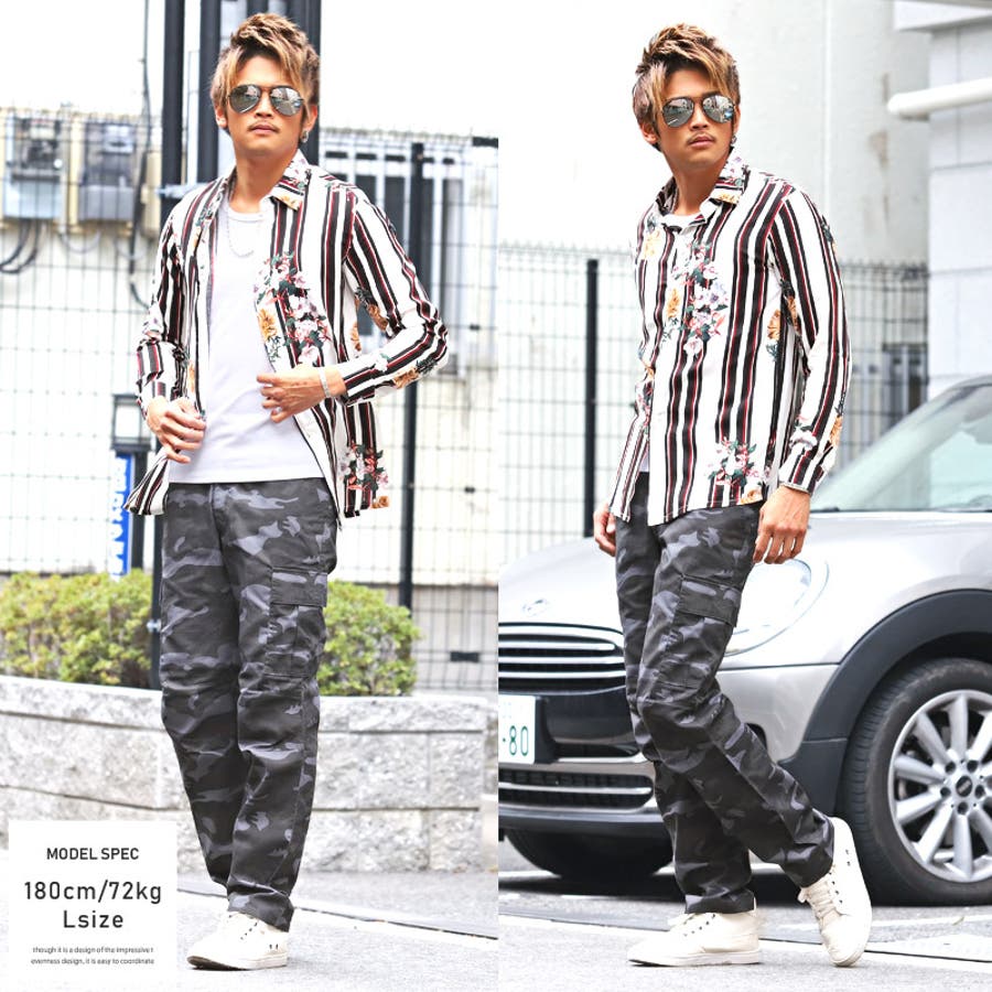 シャツ メンズ 長袖シャツ[品番：LU000008543]｜LUXSTYLE（ラグ
