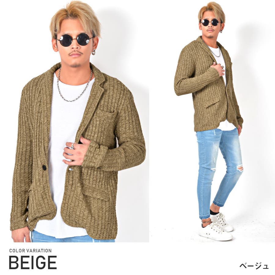 ジャケット メンズテーラードジャケット ニットメンズジャケット 品番 Lu Luxstyle ラグスタイル のメンズ ファッション通販 Shoplist ショップリスト