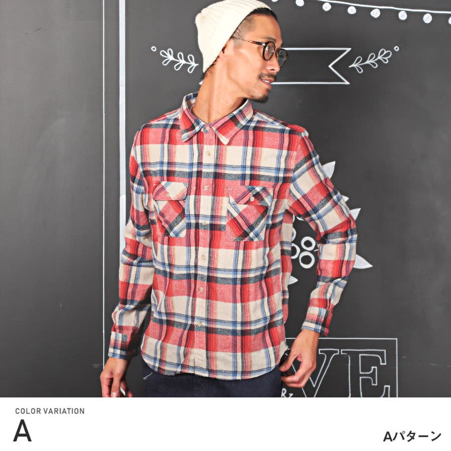 長袖シャツ メンズ チェック柄[品番：LU000009100]｜LUXSTYLE（ラグ