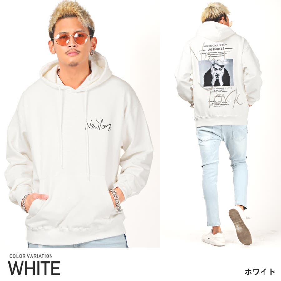 送料無料 ギフト パーカー メンズ バックプリント[品番：LU000009588]｜LUXSTYLE トップス