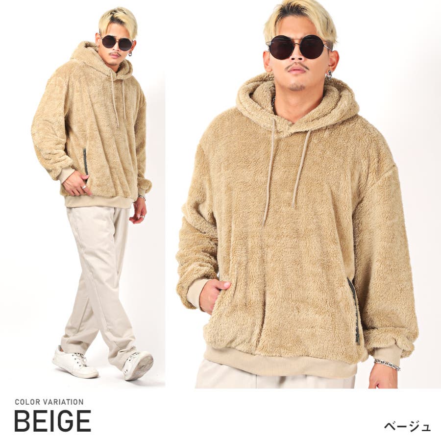 ボア パーカー メンズ[品番：LU000010180]｜LUXSTYLE（ラグスタイル