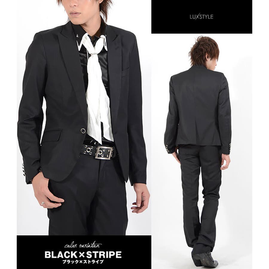 お兄系 スーツ【Aegnoir(イグノア)ラグジュアリー1Bセットアップスーツ