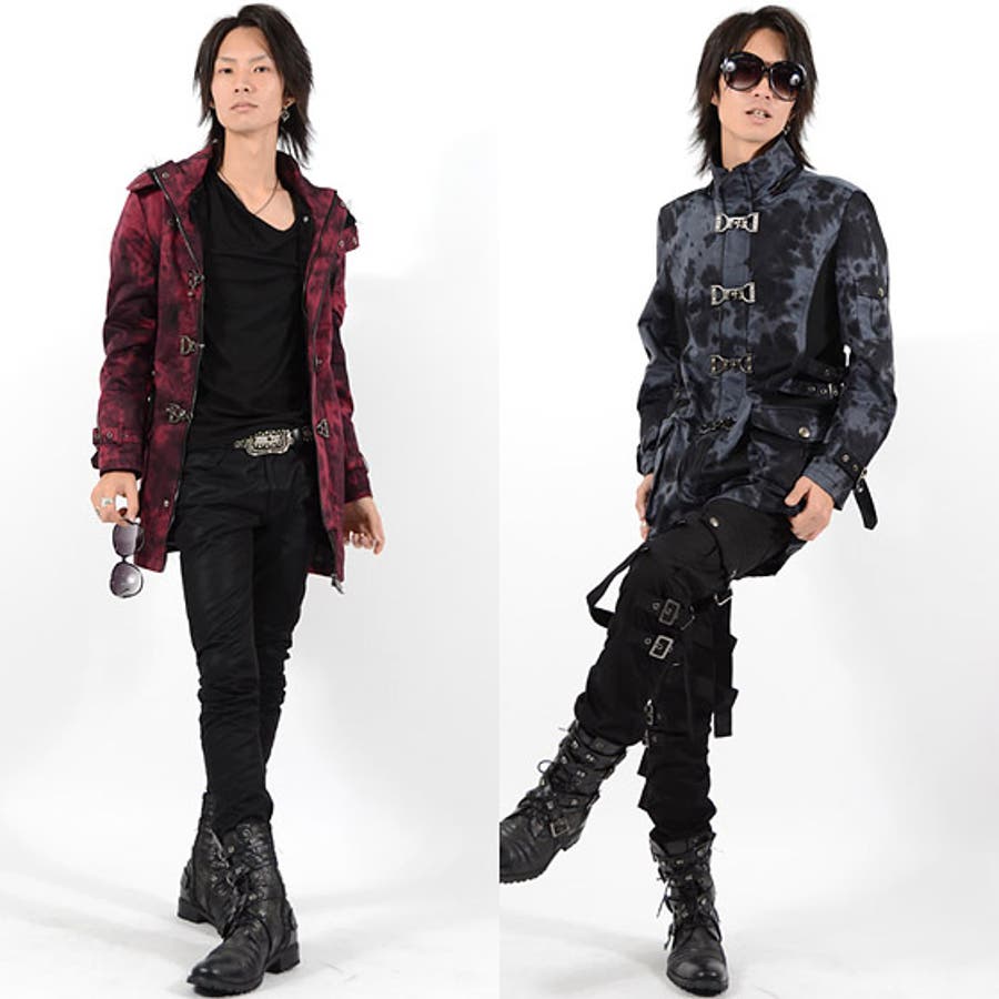 00s Bernings-Sho ボンテージファイヤーマンジャケット ファー V系 メンズコート【BERNINGS SHO(バーニングスショウ)ボアファーフー