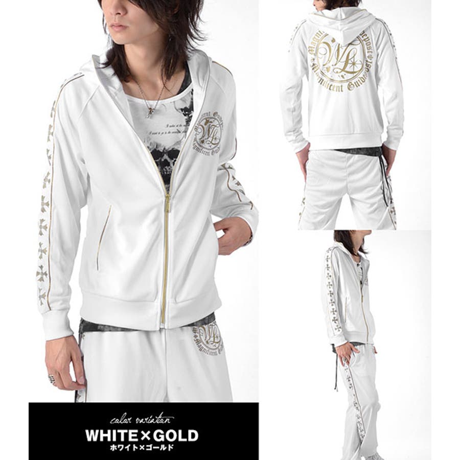 お兄系 メンズ ジャージ上下セットセットアップ[品番