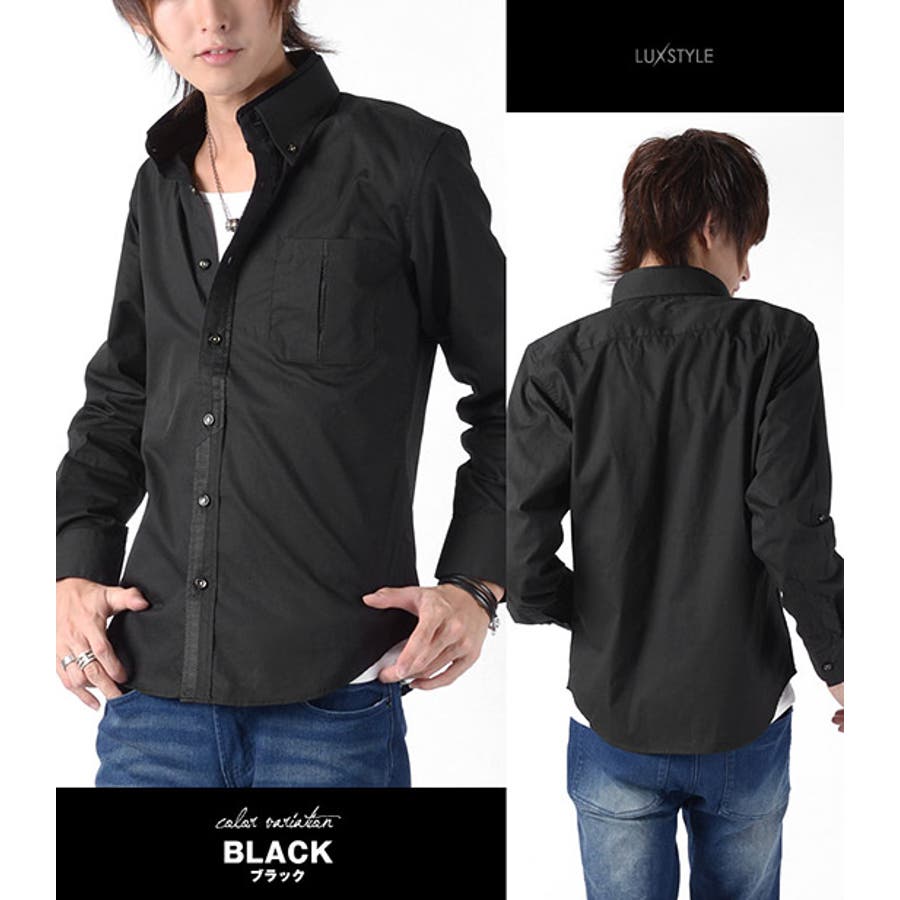 お兄系 メンズ シャツお兄系シャツ[品番：LU000003313