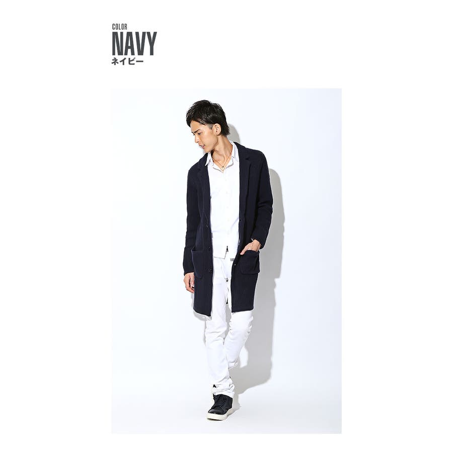 ニット メンズ ロングコート[品番：LU000004550]｜LUXSTYLE