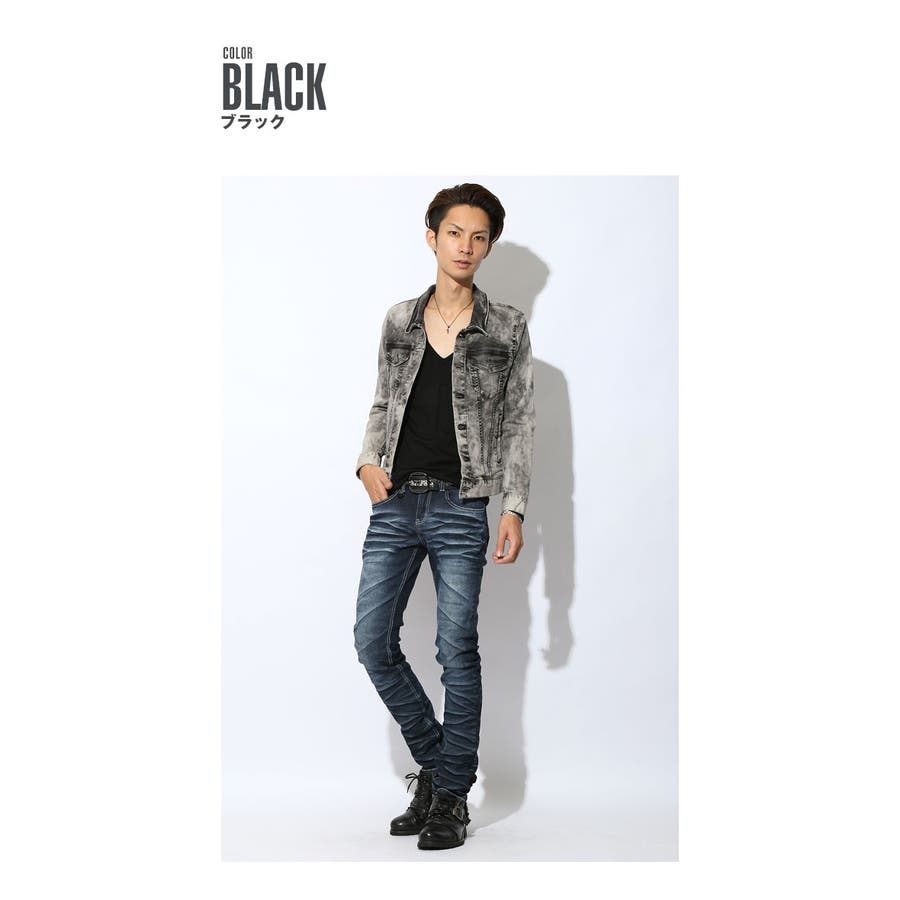 デニムジャケット メンズ Gジャンケミカル[品番：LU000004615