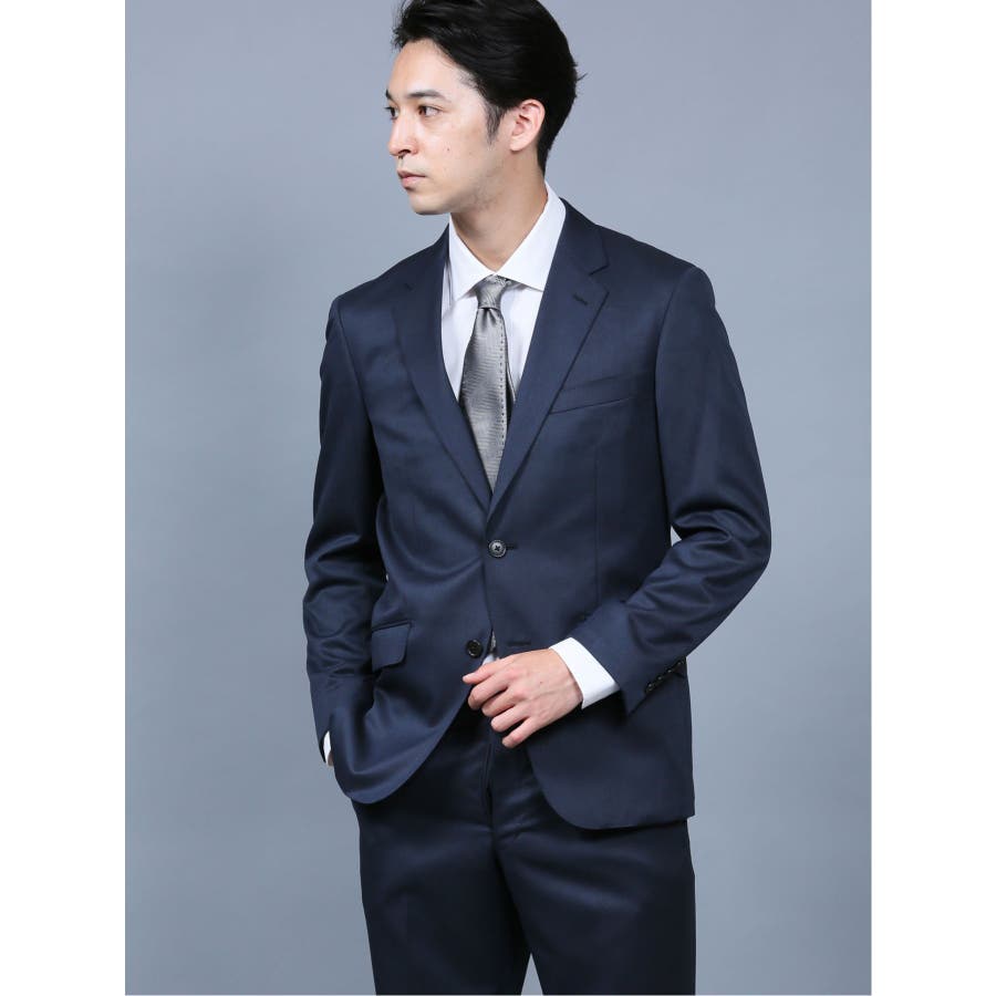 ストレッチウォッシャブル ヘリンボン柄リラックスフィット2ピース