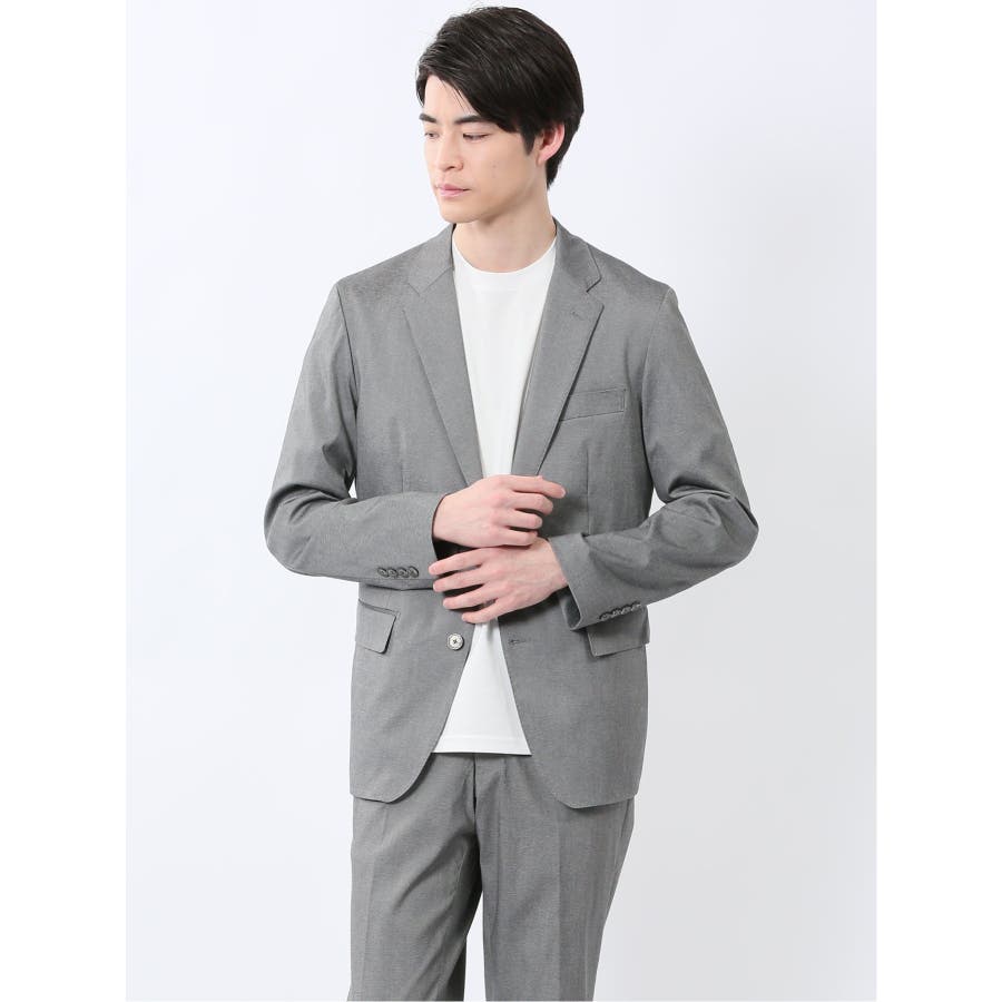 【セール】 クロスストレッチ スリムフィット 2ボタンジャケット[品番 スノーボード