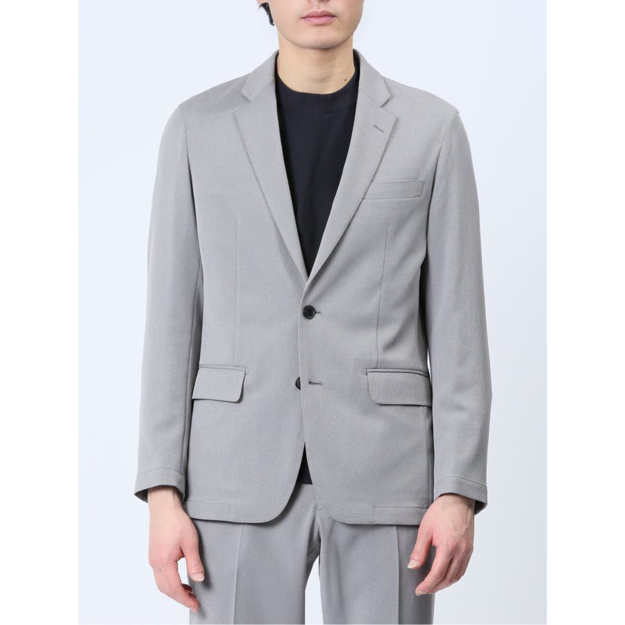 【TAKA:Q】タカキュー スーツ セットアップ SLIM FITグレーA6 軽量 スリムフィット 2ボタンジャケット ライトグレー