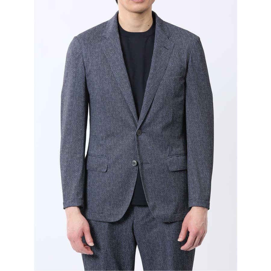 【SEAL限定商品】 TechDenim スリムフィット 紺（セットアップ 2ボタンジャケット ジャケット・アウター