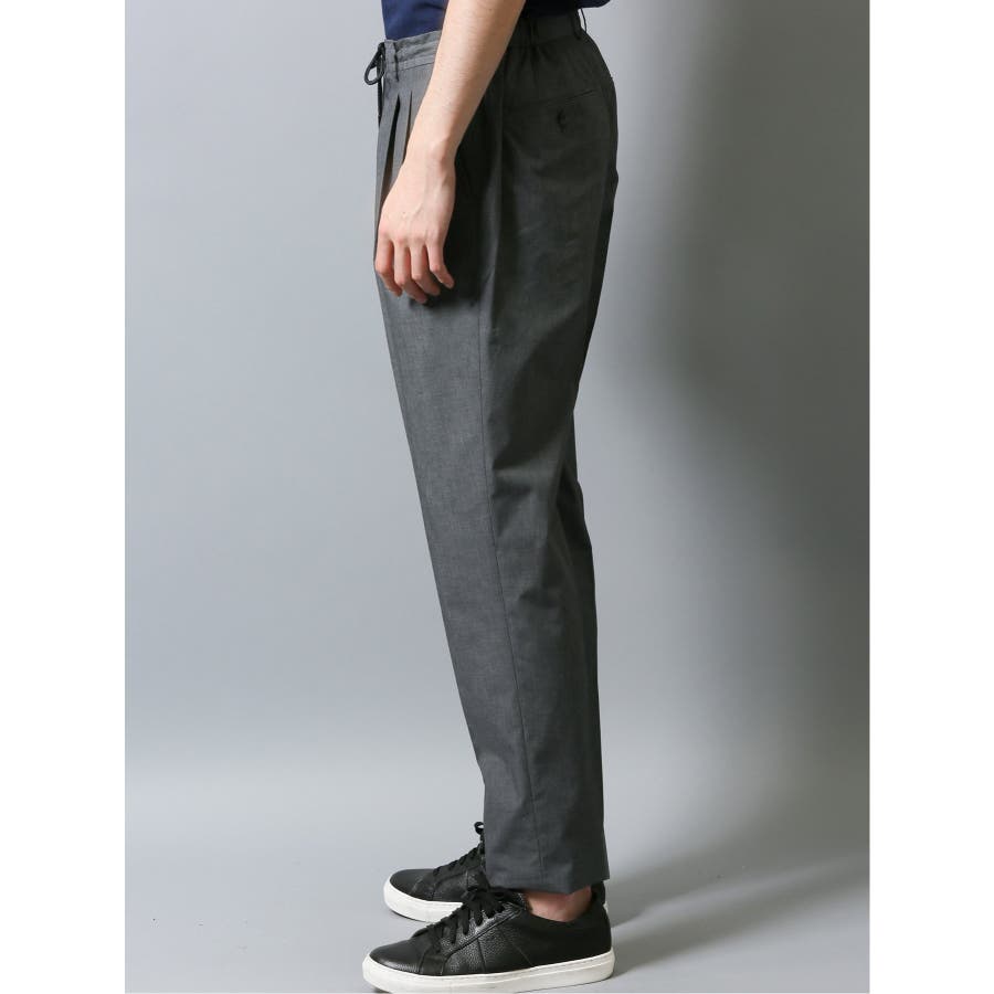 ストレッチ 2タックスラックス 無地グレー(セットアップ可能)[品番