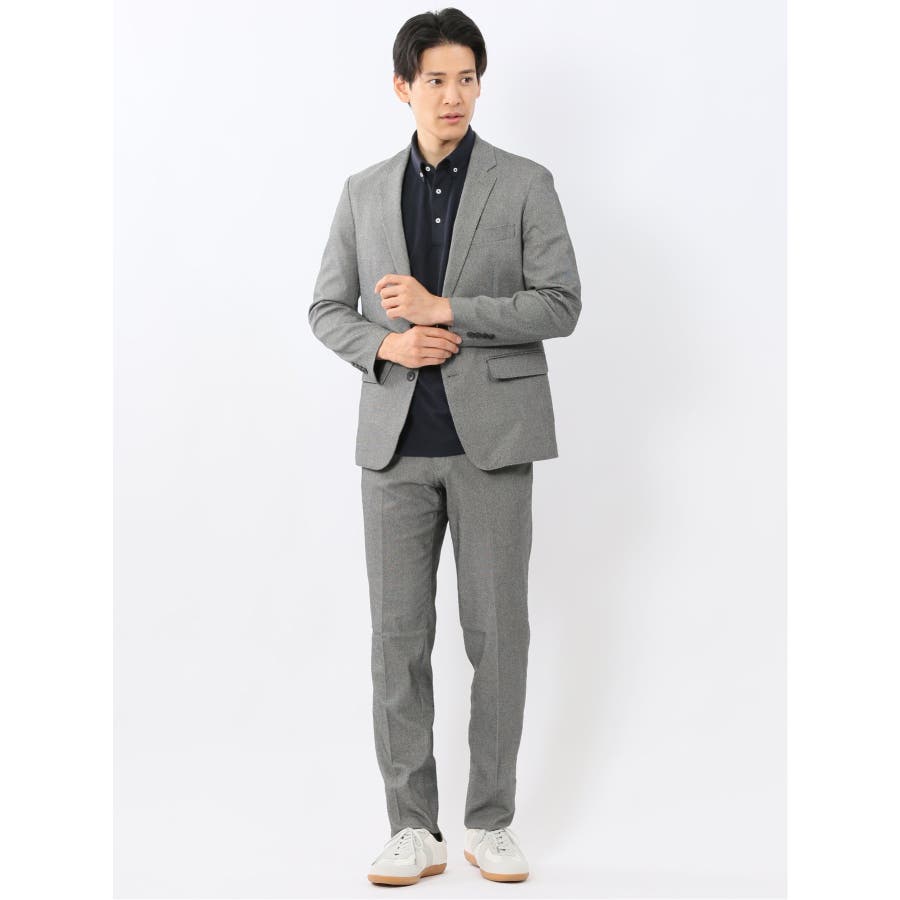 Kiton(キートン)極美品スラックス/ダークグレー クロスストレッチ スリムフィット ノータックスラックス[品番