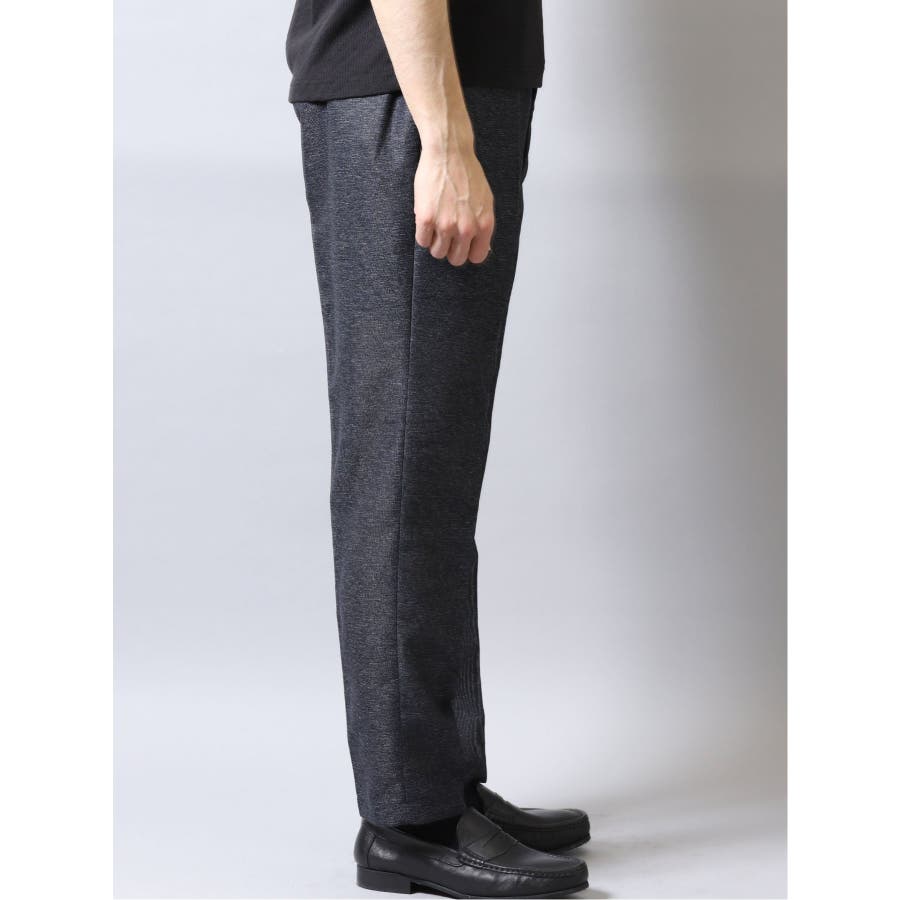 カラミ織りストレッチ スリムフィットパンツ 紺(セットアップ可能)[品番：TKQJ0009999]｜TAKA-Q  MEN（タカキュー）のメンズファッション通販｜SHOPLIST（ショップリスト）