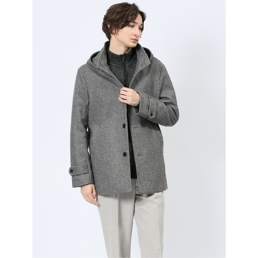 ストレッチメルトン フーデットブルゾン[品番：TKQJ0024202]｜TAKA-Q  MEN（タカキュー）のメンズファッション通販｜SHOPLIST（ショップリスト）