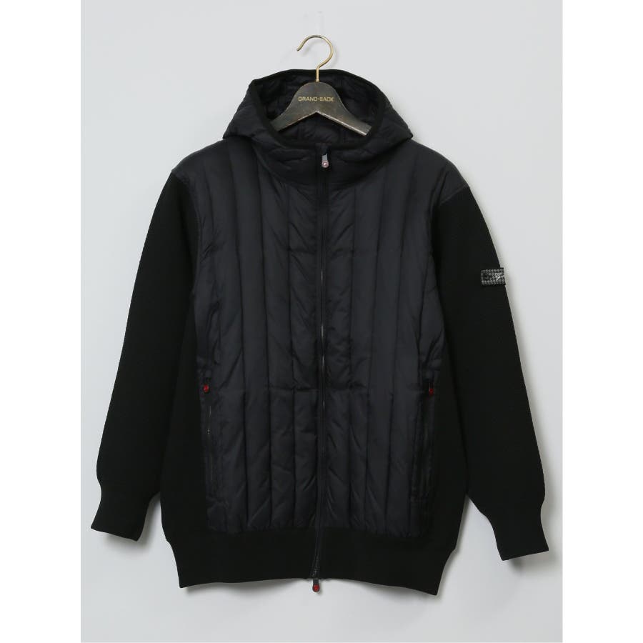 大きいサイズ】ジーステージ/G-stage ニットコンビダウンパーカー[品番