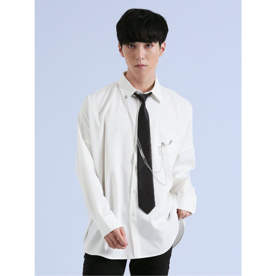 SD×PSYCHONATION タイ付きチェーン 長袖シャツ[品番：TKQJ0019853]｜TAKA-Q  MEN（タカキュー）のメンズファッション通販｜SHOPLIST（ショップリスト）