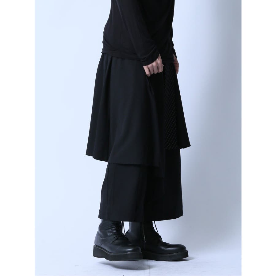 入荷now 安全 新品タグ付き フロントギャザーリネンチノワイド CYANTOKYO パンツ
