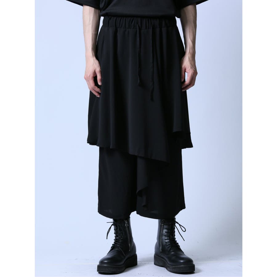 ジョーゼットスカート付き ワイドパンツ[品番:TKQJ0022036 ジョーゼットスカート付き ワイドパンツ[品番:TKQJ0022036