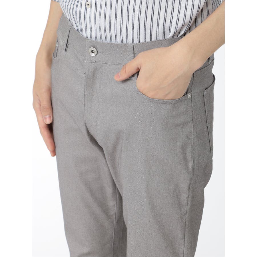 極美品！23区 グレー ピンクストライプ パンツスーツ 38 ヨーロッパ高級生地 THE MOZZ】Sara Whole Garment Button Setup Skirt