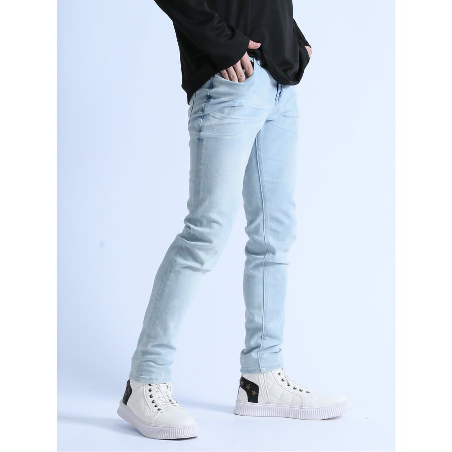 ストレッチ ケミカル加工 スキニーデニム[品番:TKQJ0023386 ストレッチ ケミカル加工 スキニーデニム[品番:TKQJ0023386