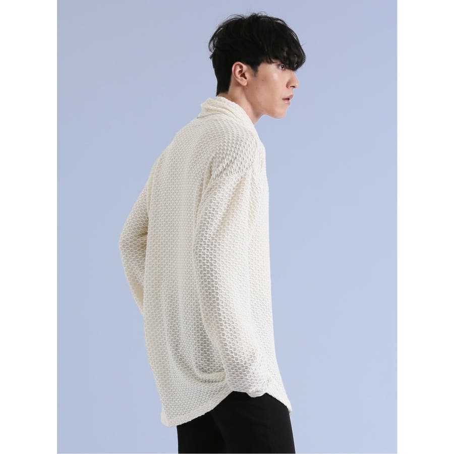 ネックレス付き アシメタートル長袖Tシャツ[品番：TKQJ0020291]｜TAKA