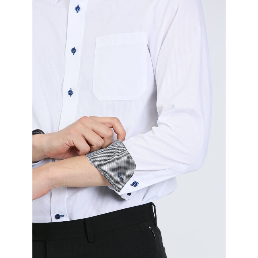 WEB限定】形態安定 吸水速乾 スリムフィット 長袖シャツ3枚セット[品番