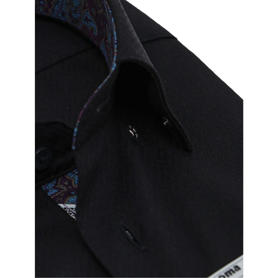 形態安定 スタンダードフィット ショートスナップダウン長袖シャツ