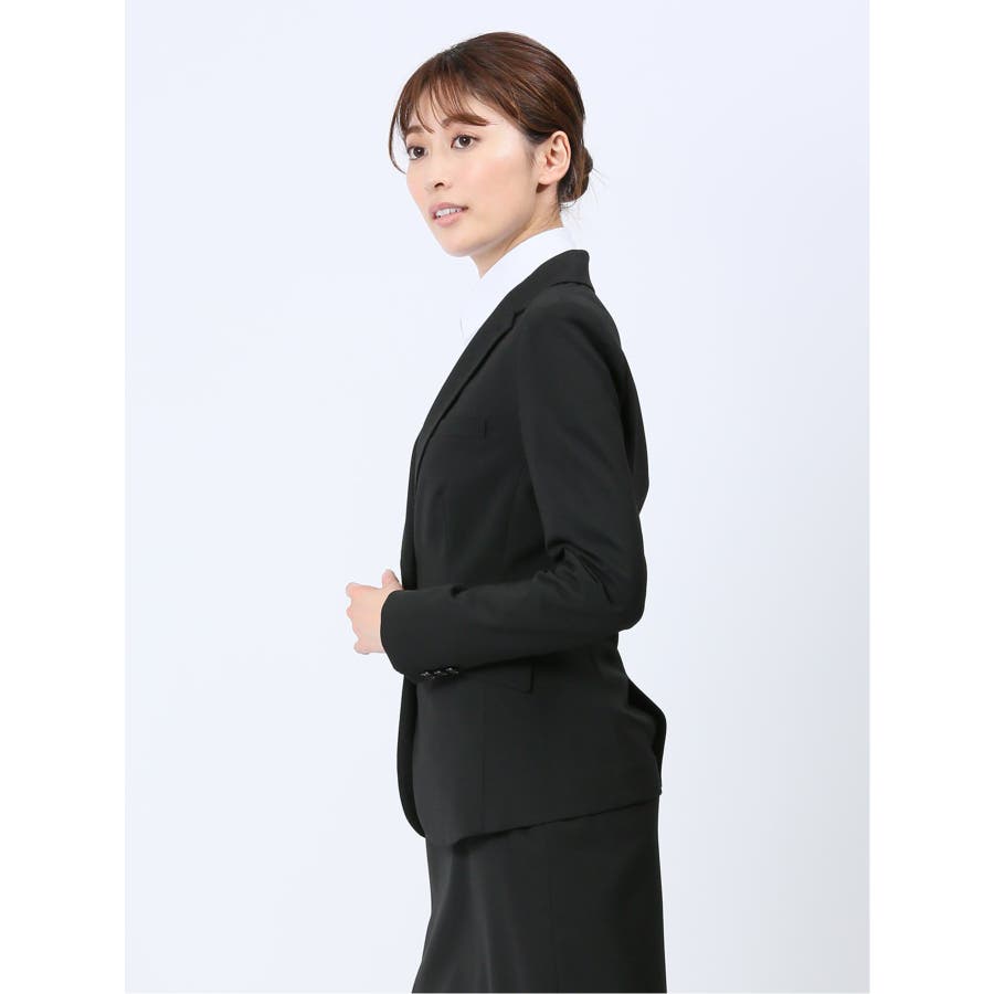 リクルート黒無地 ストレッチ 2ボタンジャケット(セットアップ可能)[品番：TKQJ0020885]｜TAKA-Q  WOMEN（タカキューウーマン）のレディースファッション通販｜SHOPLIST（ショップリスト）
