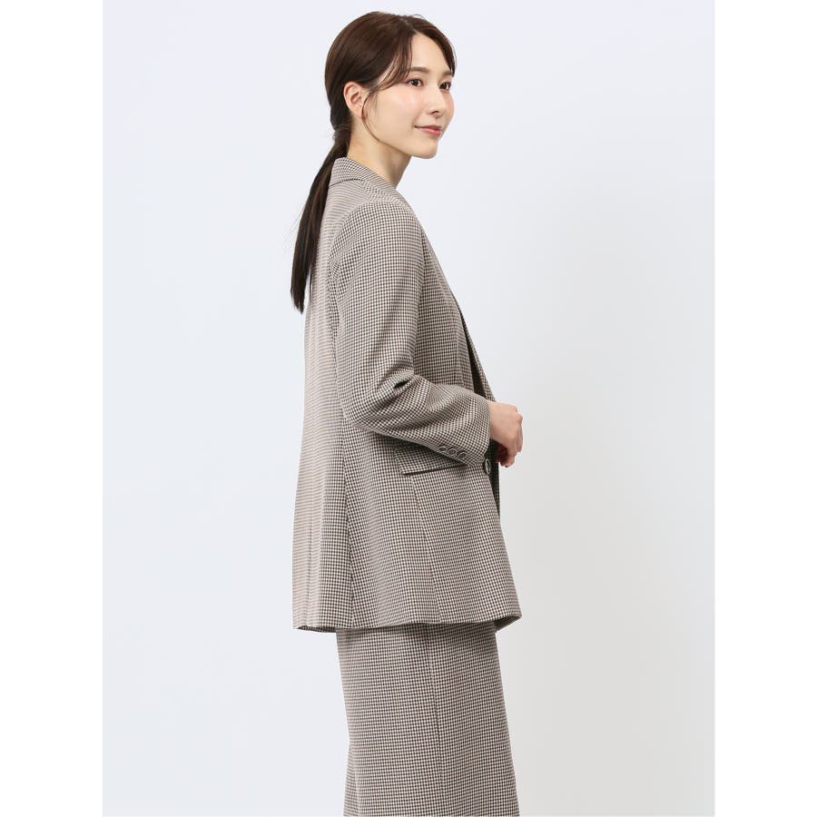 ストレッチウォッシャブル ガンクラブチェック柄 ダブルジャケット[品番：TKQJ0023210]｜TAKA-Q  WOMEN（タカキューウーマン）のレディースファッション通販｜SHOPLIST（ショップリスト）