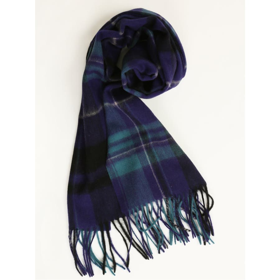 ウール100% チェックマフラー[品番：TKQJ0017474]｜TAKA-Q WOMEN