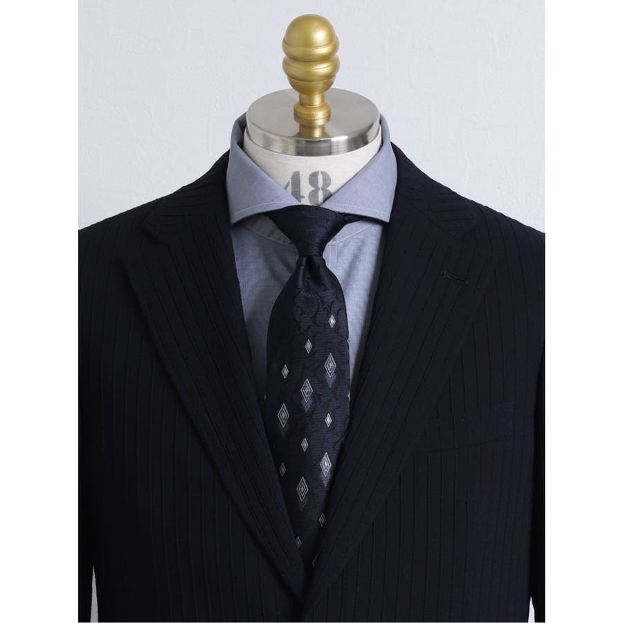 M F Editorial シルク パネル小紋柄レギュラーネクタイ8 0cm幅 品番 Tkqj Taka Q Men ー の メンズファッション通販 Shoplist ショップリスト