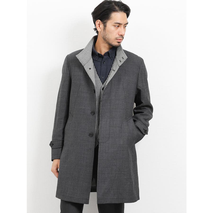Taka Q ライナー付ウール混ダブルフェイス比翼立ち衿コート 千鳥グレー 品番 Tkqj Taka Q Men ー のメンズファッション通販 Shoplist ショップリスト Taka Q ライナー付ウール混ダブルフェイス比翼立ち衿コート 千鳥グレー 品番 Tkqj Taka Q Men ー のメンズファッション通販 Shoplist ショップリスト