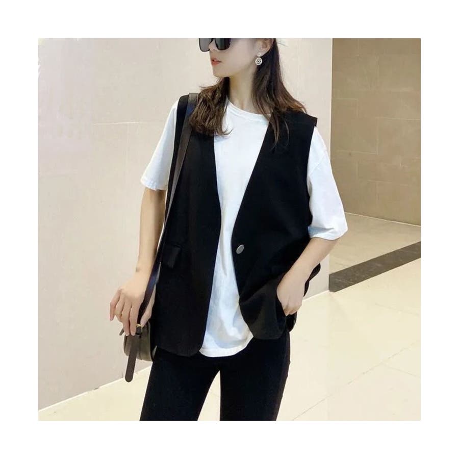 Maco CHOKKIチョッキ　ミックスブラック　ベスト　ジレ Maco CHOKKIチョッキ ミックスブラック ベスト ジレ 【公式通販】