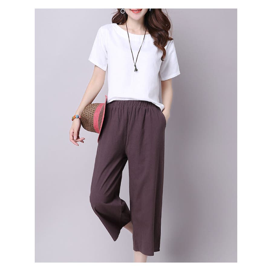 クロップドパンツ ひざ丈 7分丈[品番：MSDL0001378]｜maison de
