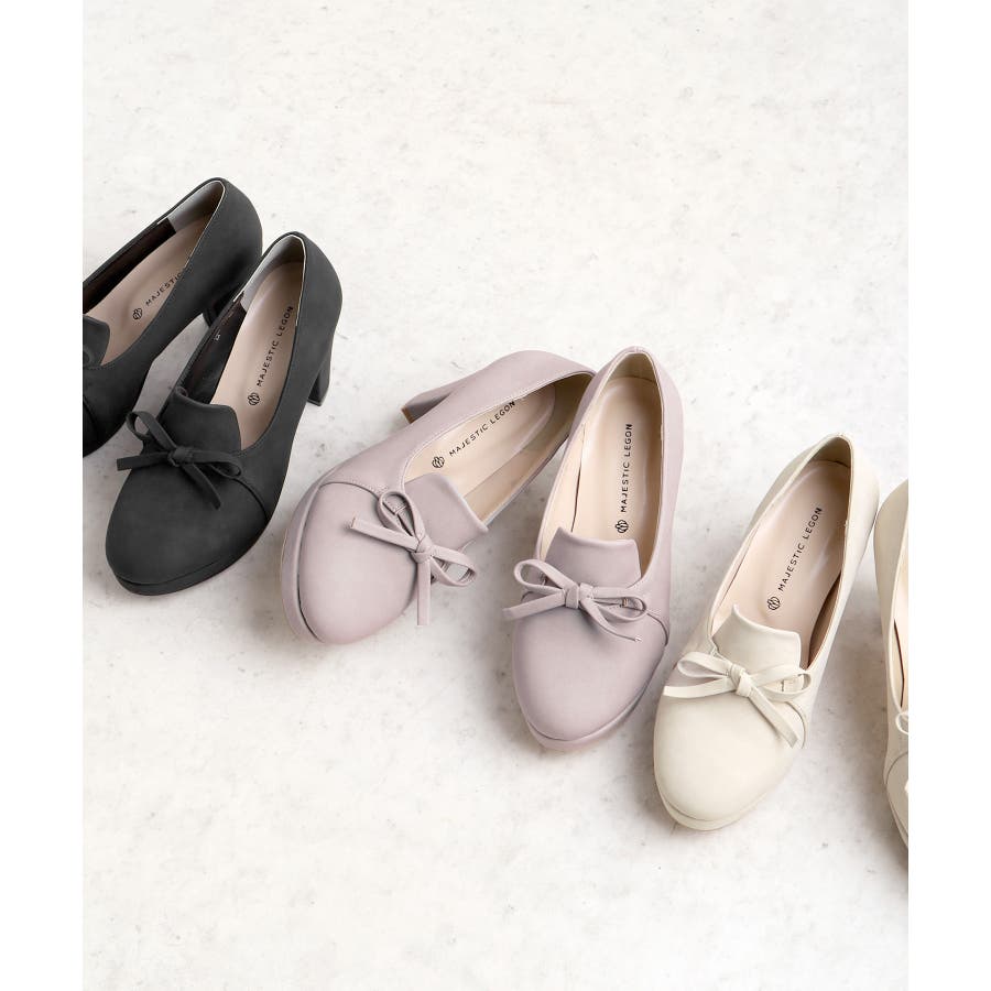 リボンパンプス 品番 Ctyw Majestic Legon マジェスティックレゴン のレディースファッション通販 Shoplist ショップリスト