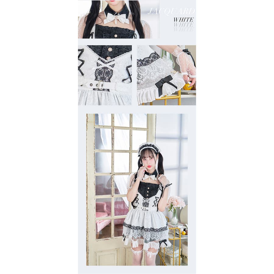 ダマスクジャガードロイヤルメイドドレス[品番：MYMT0000679