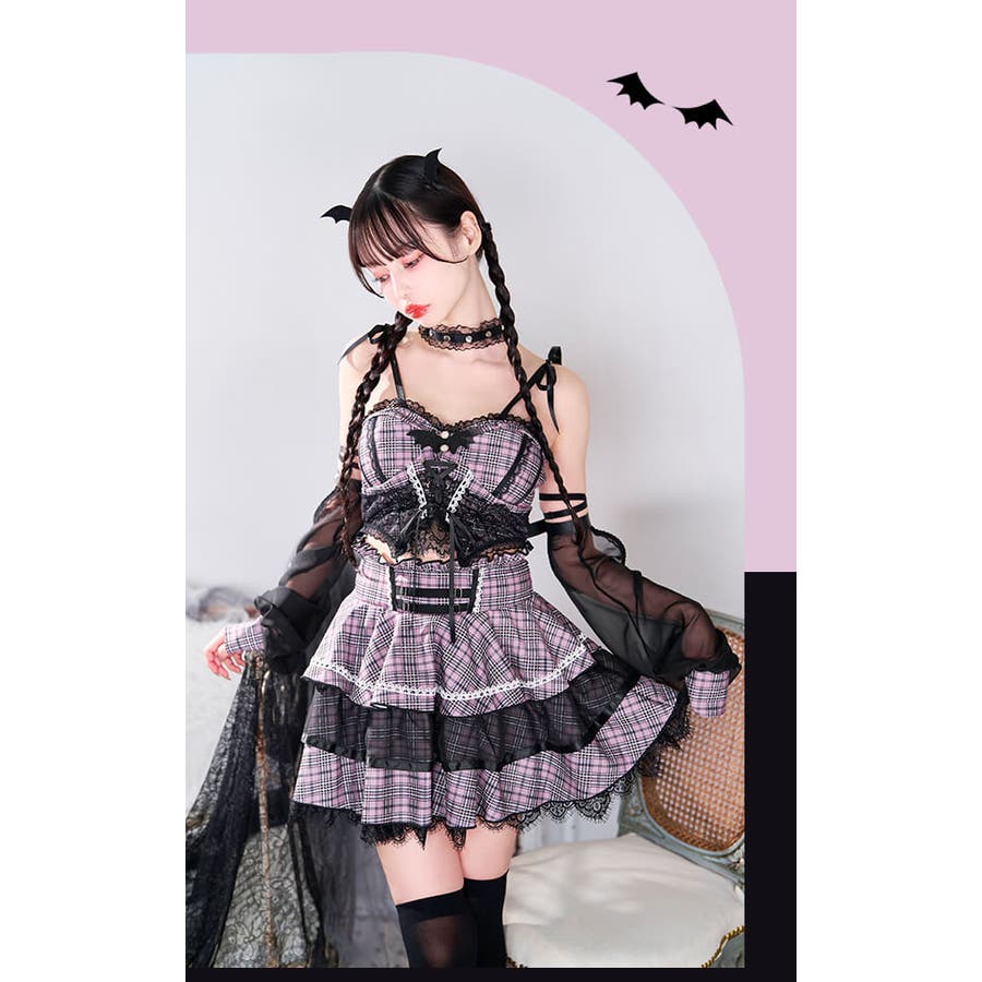 即日発送】【中村里砂着用】アンティークレースチェックサキュバス《オリジナルコスプレ7点セット》【Malymoon/マリームーン】【10059】 |  オリジナルコスチューム(original design costume),悪魔・サキュバス(devil/succubus) | Malymoon( マリームーン)オフィシャル 