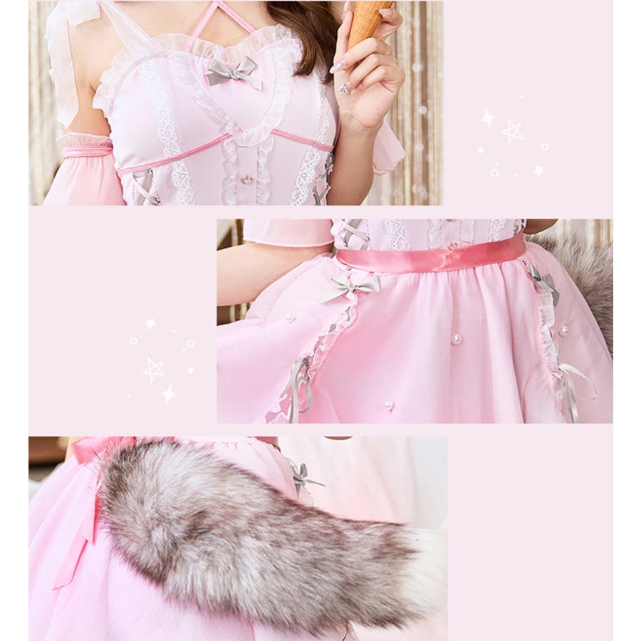 ロマンティックシュガーピンクウルフ[品番：MYMT0000742]｜Malymoon （マリームーン  ）のレディースファッション通販｜SHOPLIST（ショップリスト）