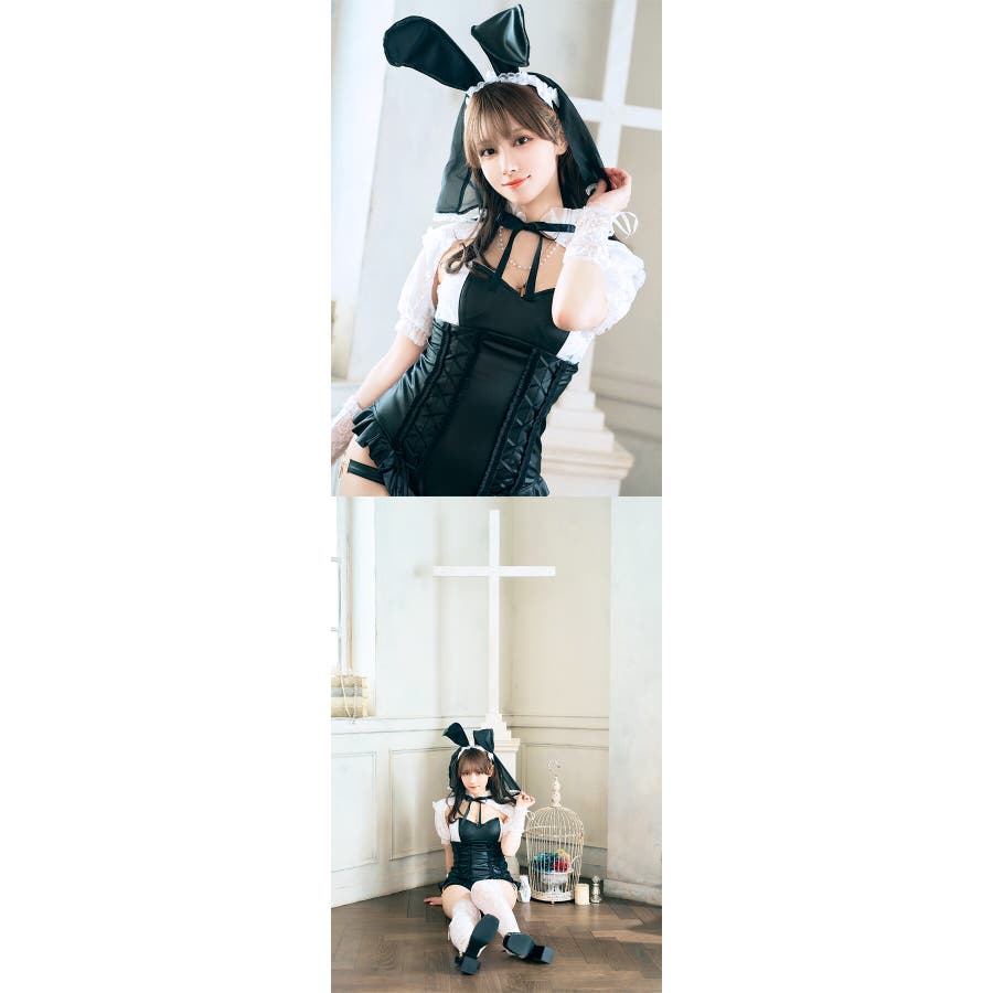 MALYMOON レースアップグロウレザーバニーシスター - メルカリ