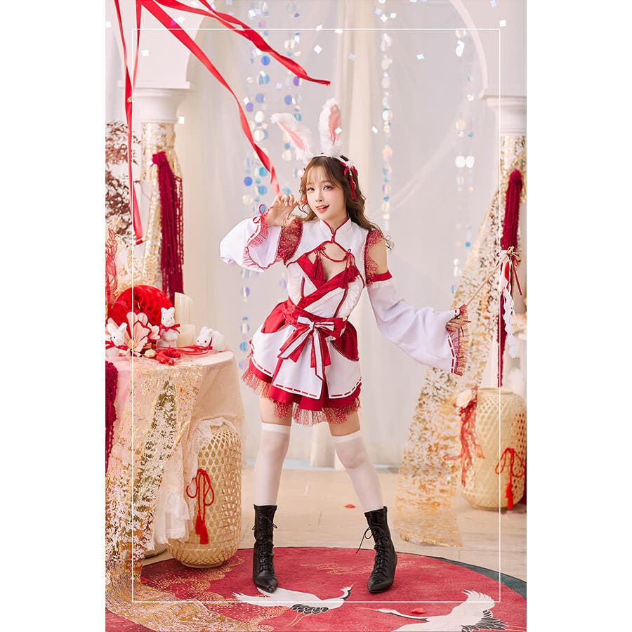 ポルカドットドーリー巫女バニー[品番：MYMT0000805]｜Malymoon