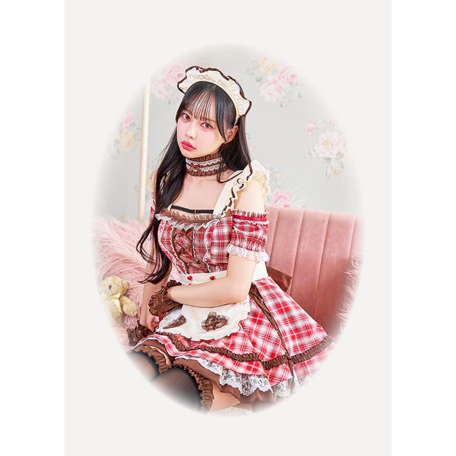 【良好品】 チョコレートチャンクチェックメイド[品番：MYMT0000841 コスプレ衣装