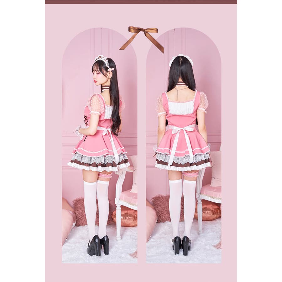 マリームーン ミルクパールストロベリーハートメイド コスプレ ミルクパールストロベリーハートメイド[品番：MYMT0000838]｜Malymoon