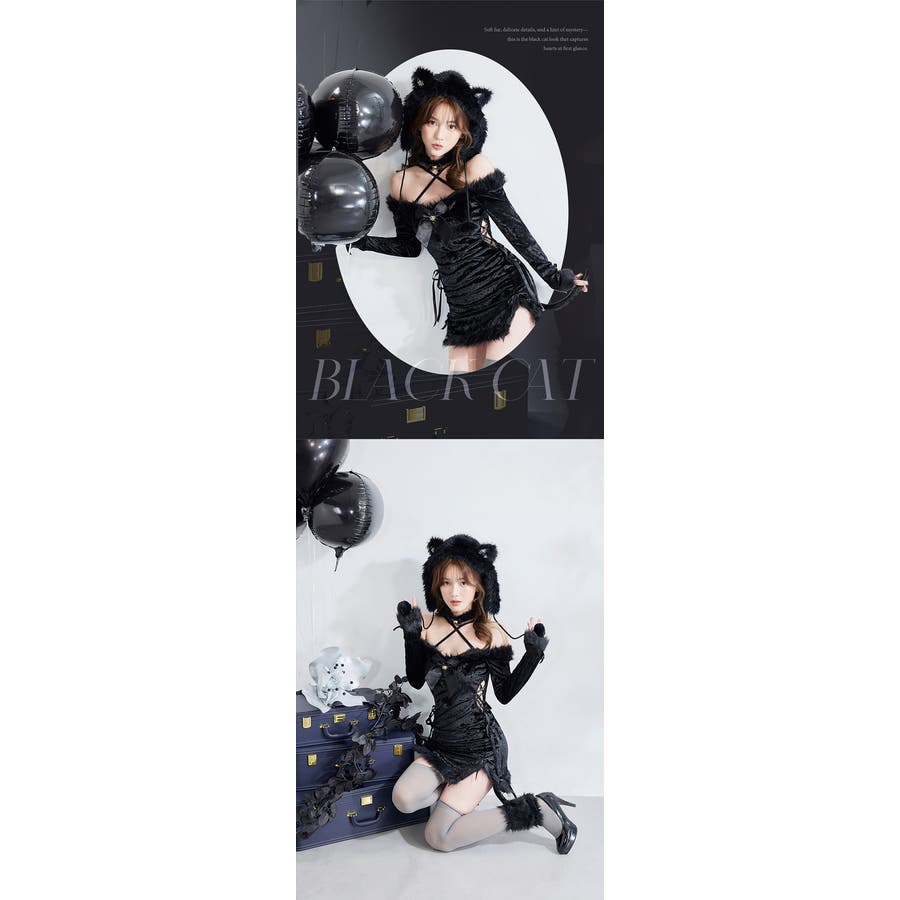 ノワールベルキャット《ハロウィンコスプレ6点セット》【Malymoon