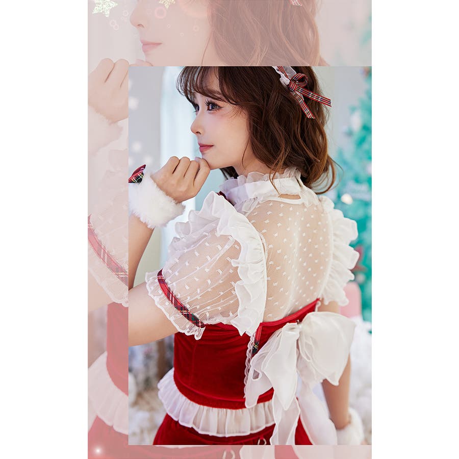 Amazon.co.jp: [Malymoon] クリスマス サンタ アイドル 衣装 コスプレ衣装 コスプレ かわいい セクシー コスチューム 衣装  仮装 マリームーン 9点セット【9595】 (free, red) : ホビー