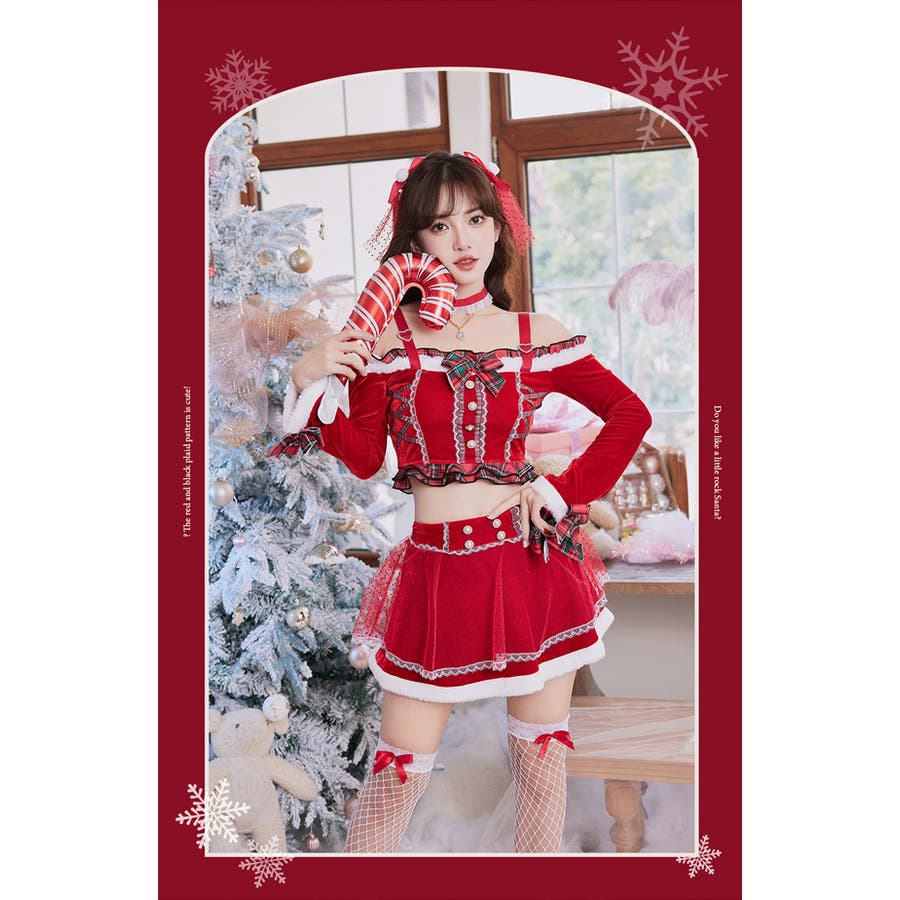 オフショルアイドルサンタ[品番：MYMT0000565]｜Malymoon （マリームーン  ）のレディースファッション通販｜SHOPLIST（ショップリスト）