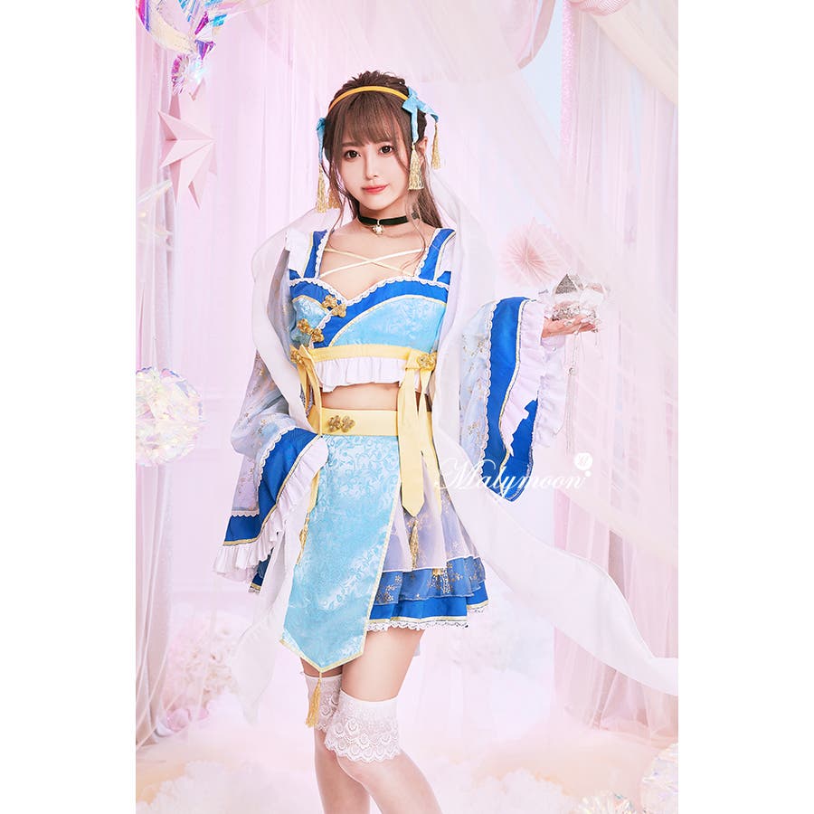 Malymoon 織姫様　七夕　コスプレ衣装 七夕織姫コスチューム《ハロウィンコスプレ11点セット》【Malymoon
