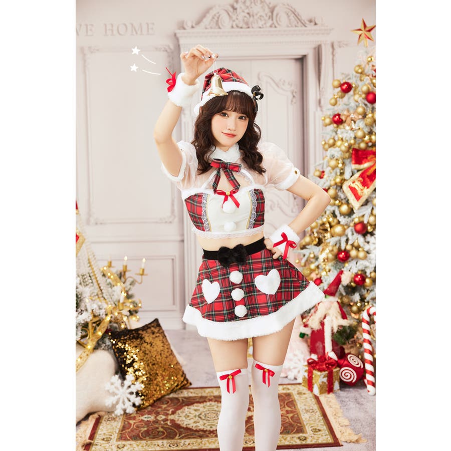 タータンチェックサンタ[品番：MYMT0000557]｜Malymoon （マリームーン  ）のレディースファッション通販｜SHOPLIST（ショップリスト）