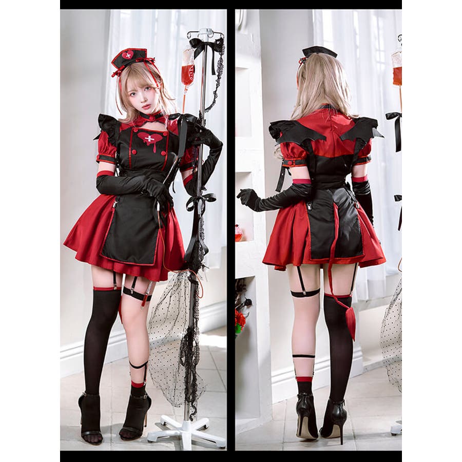 ブラックデビルハーネスナース[品番：MYMT0000702]｜Malymoon